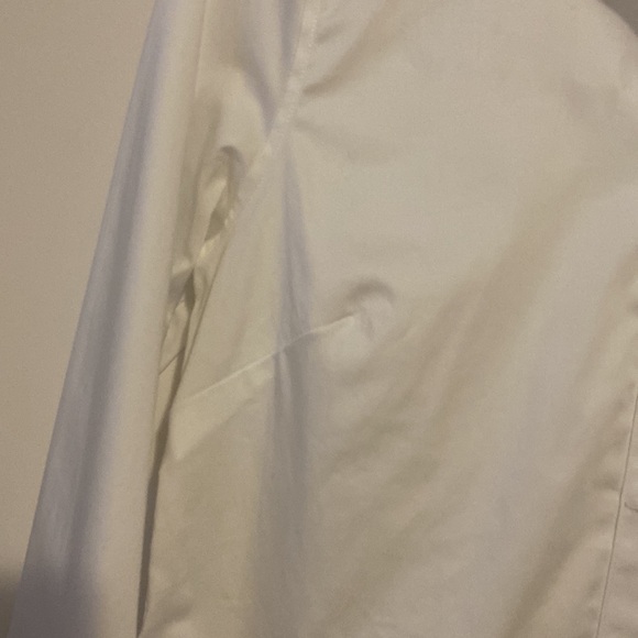 Banana Republic Tailored Fit Cotton white Shirt Size 10 - Picture 3 of 6